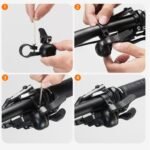 Rockbros aluminum bell left mounting black - Image 3
