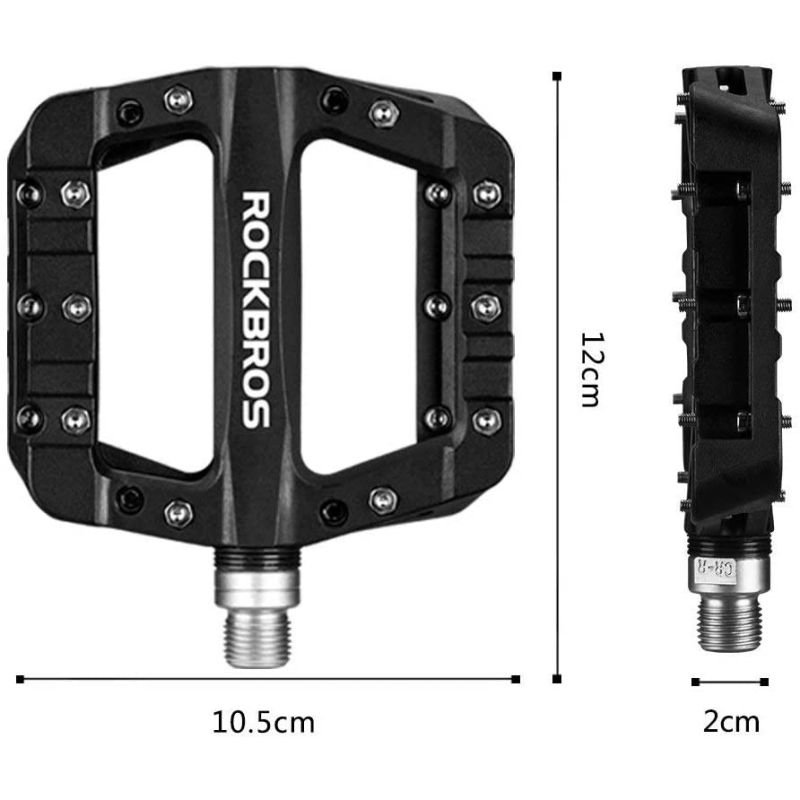 lupin-wear-ca-rockbros-black-platform-bicycle-pedals-1896314 Rockbros black platform bicycle pedals - Image 1