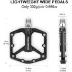 Rockbros black platform bike pedals - Image 2