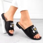 S.Barski W OLI262A black zirconium flip-flops - Image 2