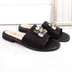 S.Barski W OLI262A black zirconium flip-flops - Image 6