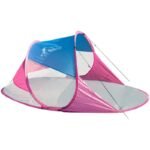 SELF-EXPLODING BEACH SCREEN TENT BLUE AND PINK - Image 2