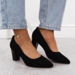 Sergio Leone W PB403 SK429B Block Heel Pumps - Image 4