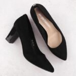 Sergio Leone W PB403 SK429B Block Heel Pumps - Image 6