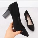 Sergio Leone W PB403 SK429B Block Heel Pumps - Image 8