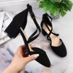 Sergio Leone W SK365A black strappy sandals