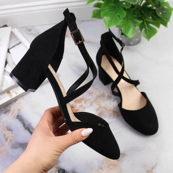 Sergio Leone W SK365A black strappy sandals
