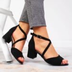 Sergio Leone W SK367A black block heel sandals - Image 8