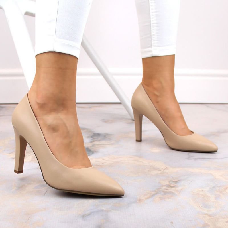 lupin-wear-ca-sergio-leone-w-sk415b-beige-high-heel-pumps-974318 Sergio Leone W SK415B beige high heel pumps - Image 1