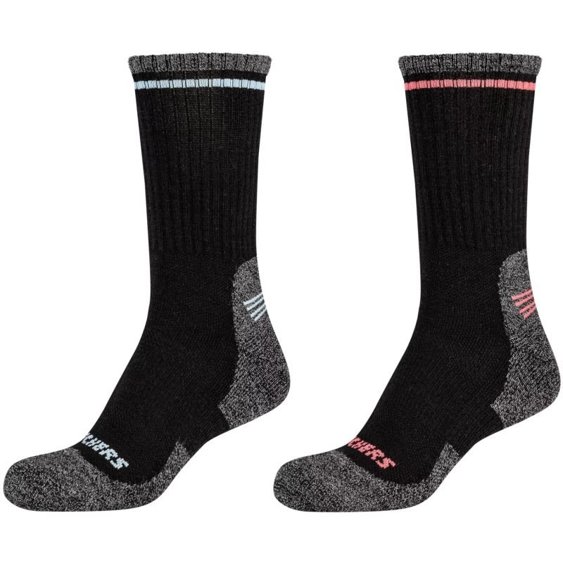 lupin-wear-ca-skechers-2ppk-women-trail-wool-socks-sk41105-9999-pink-35-38-1653143 Skechers 2PPK Women Trail Wool Socks SK41105-9999 Pink 35-38 - Image 1