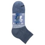 Skechers 3pk Mens Qtr Colorbloc Socks S118998-BLU Multicolor 41-46 - Image 3