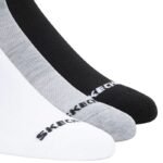 Skechers 3PPK Qtr Crew Socks S114235-BKWG White 43-46 - Image 2