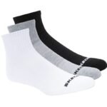 Skechers 3PPK Qtr Crew Socks S114235-BKWG White 43-46 - Image 3