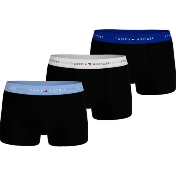Tommy Hilfiger 3-Pack Mens Boxer Briefs Black Cotton Comfortable