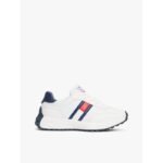 Tommy Hilfiger womens FLAG LOW CUT LACE-UP SNEAKERS T3X9-33877-1695X336-X336 WHITE/BLUE - Image 6