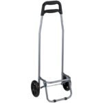 TROLLEY SHOPPING BAG ON WHEELS WITH FRAME 25L GRAY - Image 5