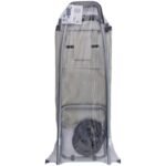 TROLLEY SHOPPING BAG ON WHEELS WITH FRAME 25L GRAY - Image 8
