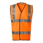 Unisex HV Bright Reflective Vest (Fluorescent Orange) - Image 3