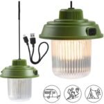USB CAMPING LAMP FLASHLIGHT 3 TYPES OF LIGHT REDCLIFFS KHAKY