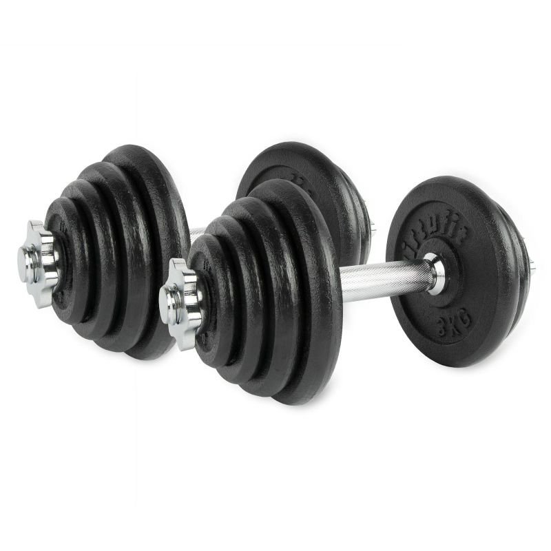 lupin-wear-ca-virtufit-adjustable-pro-dumbbell-set-barbell-set-cast-iron-1-x-15-kg-1593429 VIRTUFIT ADJUSTABLE PRO DUMBBELL SET - BARBELL SET - CAST IRON - 1 X 15 KG - Image 1