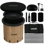 VIRTUFIT ICE BATH XXL - 375 LITERS - IMITATION WOOD - WITH ACCESSORIES - Image 3