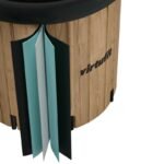 VIRTUFIT ICE BATH XXL - 375 LITERS - IMITATION WOOD - WITH ACCESSORIES - Image 8