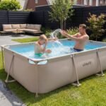 VIRTUFIT RECTANGULAR SWIMMING POOL 300 x 210 CM WITH FILTER PUMP BEIGE - Image 8