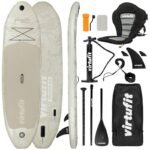 VIRTUFIT SUP BOARD CRUISER 305 - SAND BEIGE - WITH KAYAK SEAT, ACCESSORIES AND STRETCHER BAG - Image 4