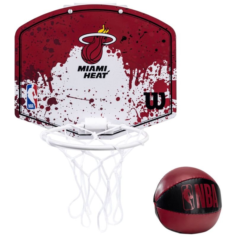 lupin-wear-ca-wilson-nba-team-miami-heat-mini-hoop-basketball-backboard-wtba1302mia-954907 Wilson NBA Team Miami Heat Mini Hoop Basketball Backboard WTBA1302MIA - Image 1