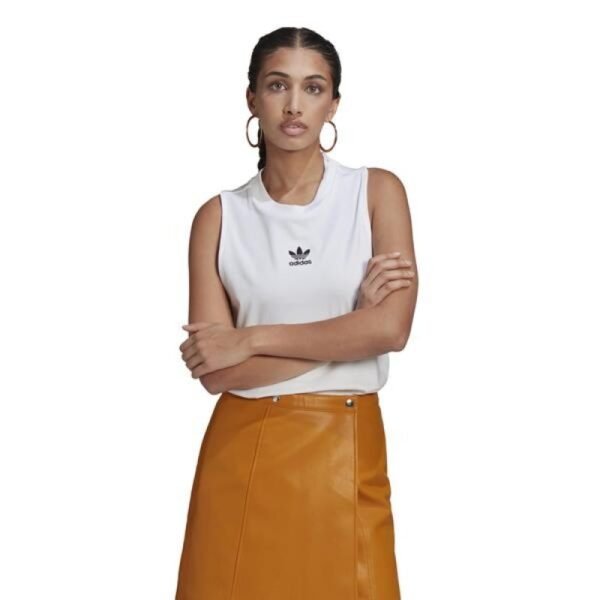 Womens adidas Originals TANK cotton tank top with straps, white (GN2888)