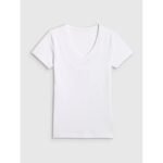 Womens basic V-neck T-shirt 4F 4FWMM00TTSHF3307-10S - Image 4