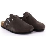 Womens brown leather closed-toe mules Vinceza 101332 - Image 4