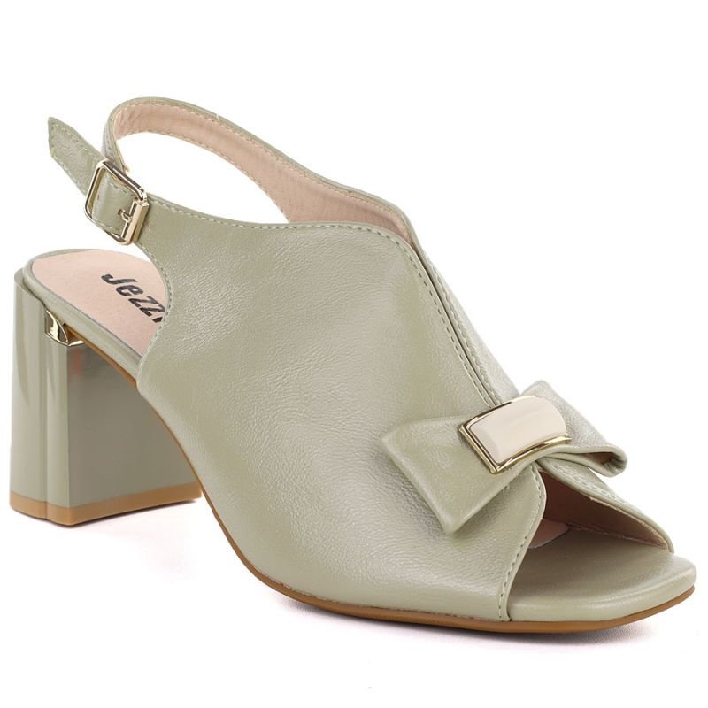 lupin-wear-ca-women-s-sandals-with-a-bow-olive-green-jezzi-rmr25112-3-2405376 Womens sandals with a bow, olive green, Jezzi RMR25112-3 - Image 1