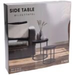 2-IN-1 COFFEE TABLE SET, WOODEN TABLETOP 38/43CM - Image 3