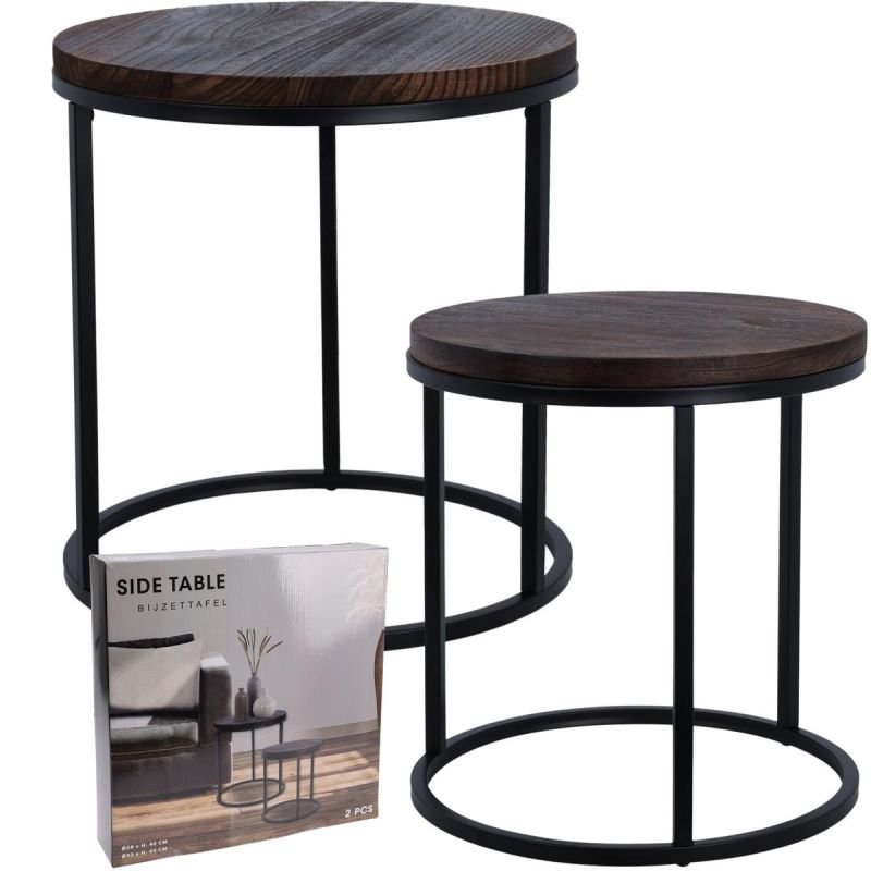 lupin-wear-ca-2-in-1-coffee-table-set-wooden-tabletop-38-43cm-2004358 2-IN-1 COFFEE TABLE SET, WOODEN TABLETOP 38/43CM - Image 1