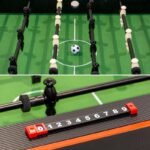3-in-1 ROTARY GAME TABLE BILLIARDS TABLE FOOTBALL AIR HOOK-UP 121x84.5x85.3CM BLACK - Image 3