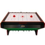 3-in-1 ROTARY GAME TABLE BILLIARDS TABLE FOOTBALL AIR HOOK-UP 121x84.5x85.3CM BLACK - Image 7