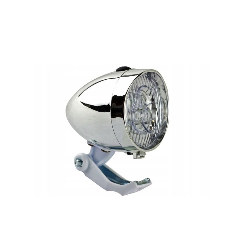 lupin-wear-ca-3led-front-lamp-jy-592-silver-with-white-holder-2827741 3LED front lamp JY-592 silver with white holder - Image 1