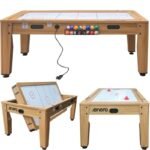 4-IN-1 MULTIGAMING TABLE BILLIARDS TABLE TENNIS HOOK-UP DINING TABLE 214x121.6x81.3CM WOODEN ENERO - Image 4