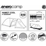 4-PERSON COOL BLACK-GREEN ENERO CAMP TENT - Image 7
