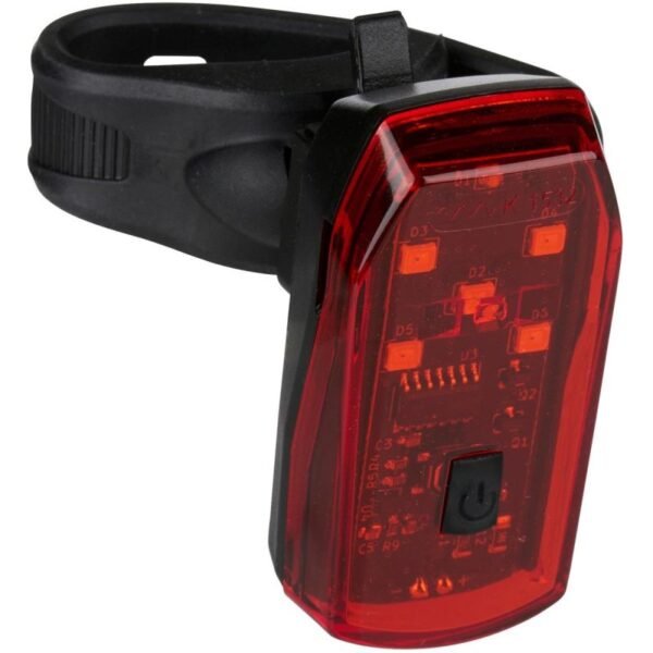 5 LED REAR BICYCLE LIGHT STOP FUNCTION DUNLOP CERTIFICATE