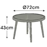 5-PIECE GARDEN FURNITURE SET MILAN - Image 7