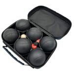 6-PIECE PETANQUE BALLS - BLACK BOULE, ENERO PRO COVER - Image 2