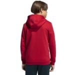 adidas Entrada 26 Full Zip Hoodie for Kids Red KH1781 - Image 2