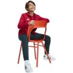 adidas Entrada 26 Full Zip Hoodie for Kids Red KH1781 - Image 4
