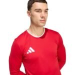 adidas Entrada 26 Long Sleeve Jersey Mens T-Shirt Red KF5847 - Image 5
