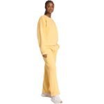 adidas Essentials Small Logo Feelcozy Womens Sweatshirt Yellow KC5278 - Image 6
