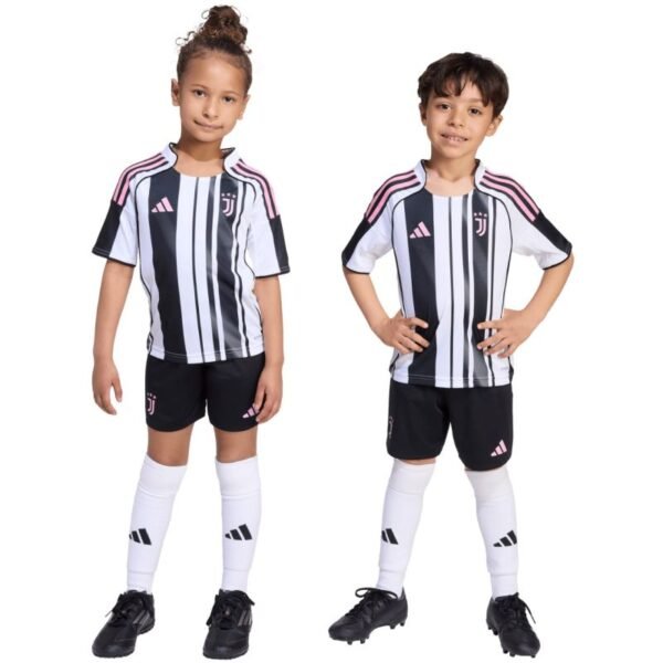adidas Juventus 25/26 Home Kids Kit White and Black JN5220