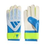 adidas Predator Training Kids Goalkeeper Gloves White, Yellow, and Blue KA7793