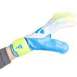 adidas Predator Training Kids Goalkeeper Gloves White, Yellow, and Blue KA7793 - Image 4
